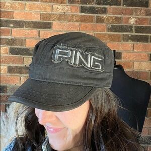 Ping‎ Black Casual Cap